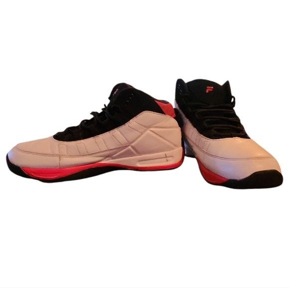 FILA MEN EIGHT-FIVE VIZ Sneakers White/Black/Red Mens 11.5 Signature Color Block - Picture 7 of 9
